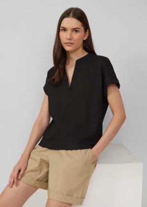 s.Oliver Shirttop Strukturiertes T-Shirt im Relaxed