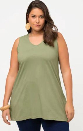 Ulla Popken Longshirt Longtop Naturfärbung A-Linie