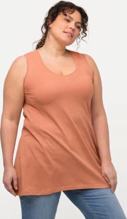 Ulla Popken Longshirt Longtop Naturfärbung A-Linie