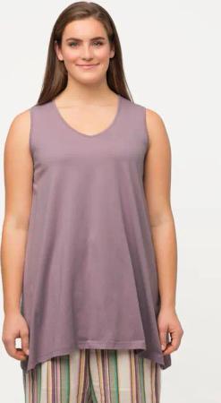 Ulla Popken Longshirt Longtop Naturfärbung A-Linie