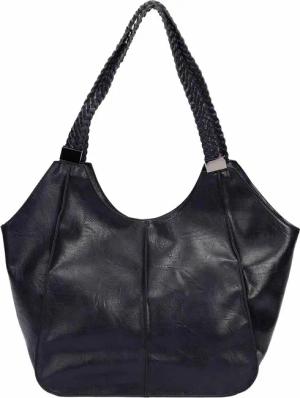 ITALYSHOP24 Schultertasche Damen XXL FLECHTOPTIK Hand-Tasche