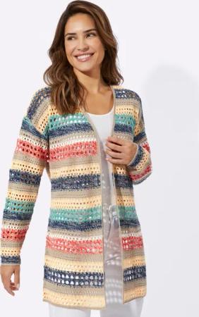 Sieh an! Strickjacke Ajourstrickjacke