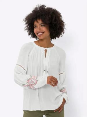heine Klassische Bluse Crinklebluse