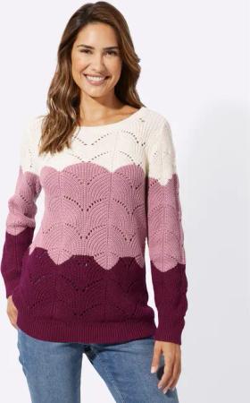 Sieh an! Strickpullover Ajourpullover