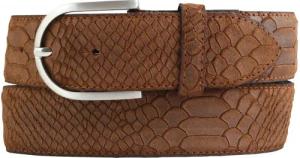 BELTINGER Ledergürtel Damen-Gürtel mit Pythonprägung 4