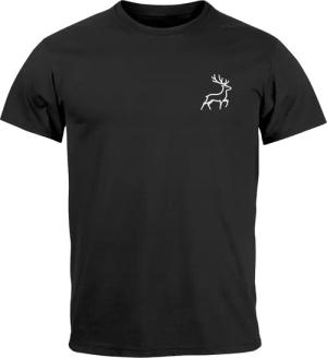 Neverless Print-Shirt Herren T-Shirt Hirsch Wald-Tiere