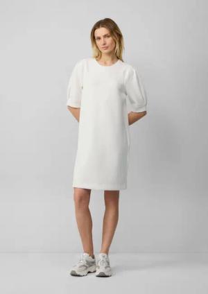 s.Oliver Minikleid Kurzes Scuba-Kleid mit Puffärmeln