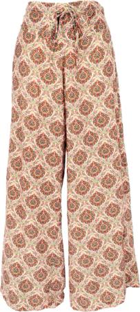Guru-Shop Relaxhose Weite Samt Marlenehose, hochgeschnittene