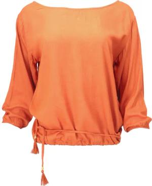 Guru-Shop Longbluse Langarm Boho Blusentop mit