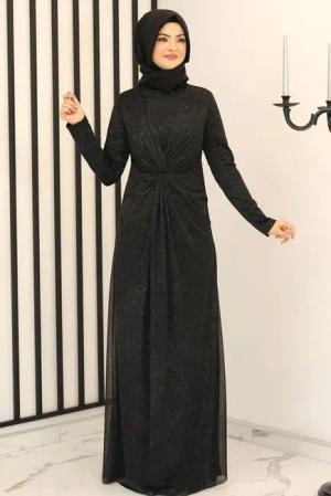 Modavitrini Abendkleid Damen Maxikleid Abiye Abaya