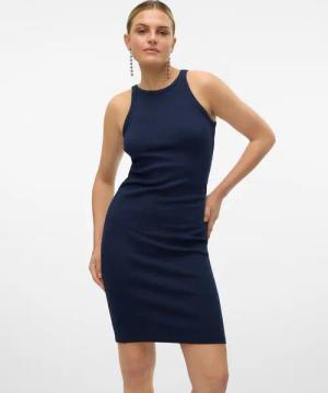 Vero Moda Shirtkleid Kurzes Rundhals Ärmellos