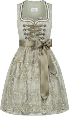 Nübler Dirndl Mini-Dirndl Vivian in Grün