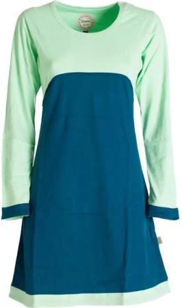 Vishes Jerseykleid Langarm Damen Kleid Longshirt