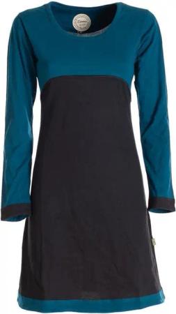 Vishes Jerseykleid Langarm Damen Kleid Longshirt