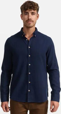 Indicode Langarmhemd Riverside Langarmhemd mit Button-Down-Kragen