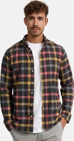 Indicode Langarmhemd Riverside Langarmhemd mit Button-Down-Kragen