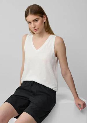 s.Oliver Shirttop Top mit Flammgarnstruktur und