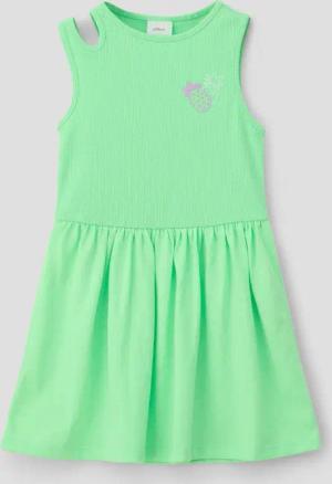 s.Oliver Minikleid Ärmelloses Kleid mit Rippstruktur