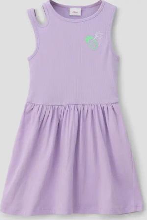 s.Oliver Minikleid Ärmelloses Kleid mit Rippstruktur
