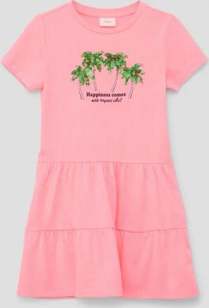 s.Oliver Minikleid Kurzes Kleid mit Pailletten-Applikation