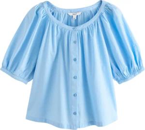 Next Blusenshirt Blumenbesticktes, kurzärmeliges Oberteil (1-tlg)