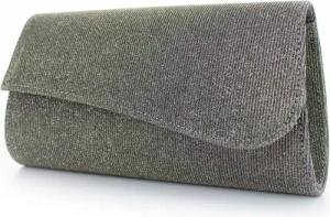 White Lady Clutch Julia zweifarbige Glitter-Clutch