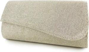 White Lady Clutch Julia zweifarbige Glitter-Clutch