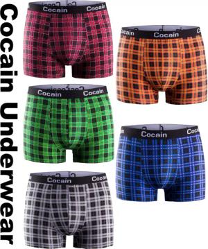 Cocain underwear Boxershorts 5 Boxershorts karierte