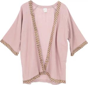 Guru-Shop Kimono Kurzer Kimono, Boho Cardigan,