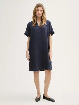 TOM TAILOR Sommerkleid Musselin Kleid aus