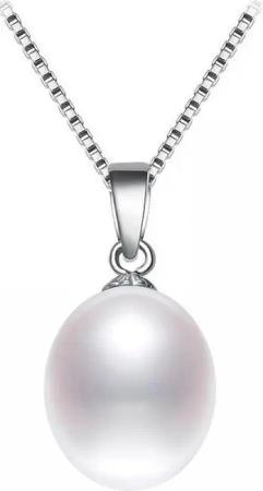Kim Johanson Perlenkette Süßwasserperle 925 Silber,