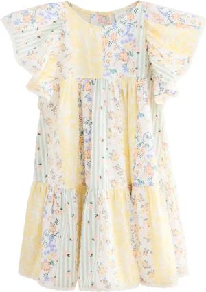 Next Partykleid Bedrucktes Rüschenkleid aus 100 %