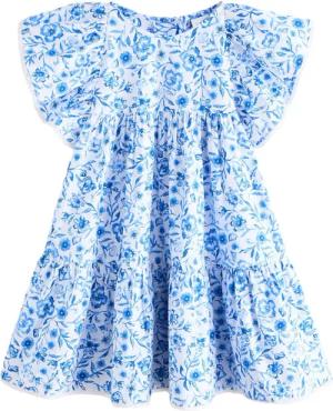 Next Partykleid Bedrucktes Rüschenkleid aus 100 %