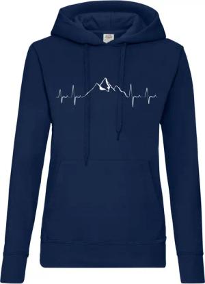 Youth Designz Kapuzenpullover Heartbeat Mountain Damen