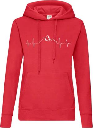 Youth Designz Kapuzenpullover Heartbeat Mountain Damen