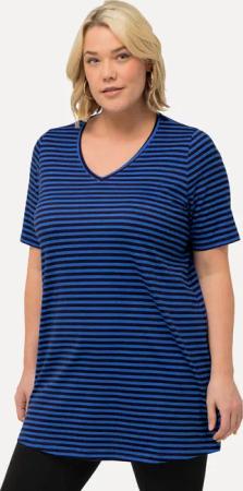 Ulla Popken Longshirt Longshirt Streifen A-Linie