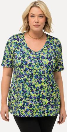 Ulla Popken Longshirt Longshirt Blüten A-Linie