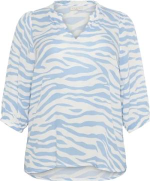 KAFFE Curve Langarmbluse Langarm-Bluse KCedina Große