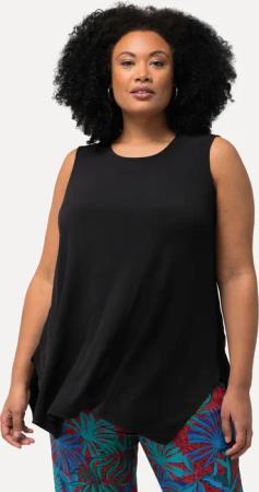 Ulla Popken Longtop Jerseytop Zipfelsaum A-Linie