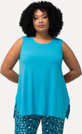 Ulla Popken Longtop Jerseytop Zipfelsaum A-Linie
