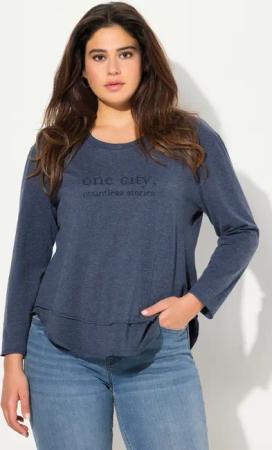 Ulla Popken Longsleeve Shirt Lagenoptik Rundhals