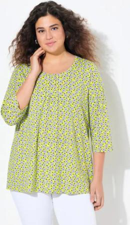 Ulla Popken T-Shirt T-Shirt Blüten A-Linie
