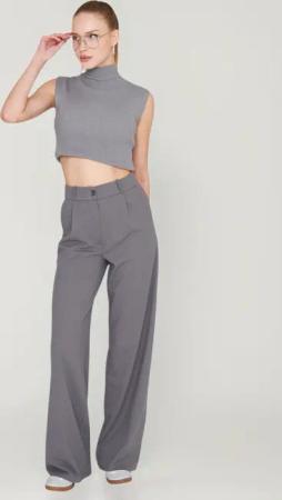 fashionshowcase Palazzohose Damen Stoffhose Marlenehose mit