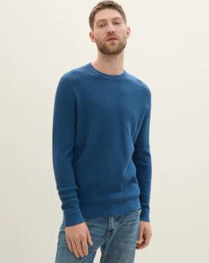 TOM TAILOR Strickpullover Strickpullover aus Baumwolle