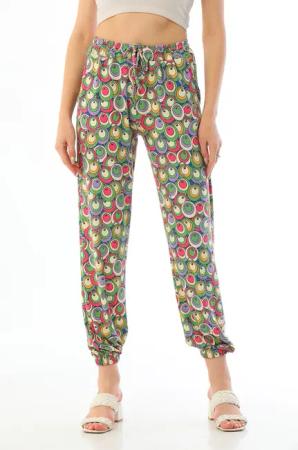 Bongual Haremshose Sommerhose Aladinhose Retro Kreise