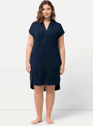 Ulla Popken Nachthemd Nachthemd oversized Hemdkragen
