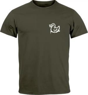 Neverless Print-Shirt Herren T-Shirt Drippy Duck