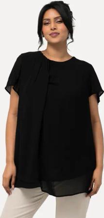Ulla Popken Spitzenbluse Bluse Drapierung A-Linie