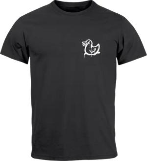 Neverless Print-Shirt Herren T-Shirt Drippy Duck