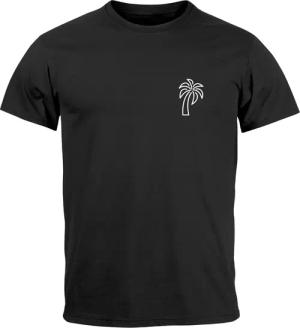 Neverless Print-Shirt Herren T-Shirt Palme Logo